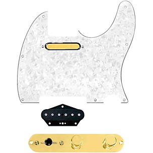 920D Custom Gold Foil Loaded Pickguard for Tele With T4W-G Control Plate