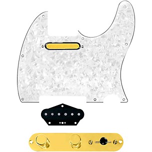 920d Custom Gold Foil Loaded Pickguard for Tele With T4W-REV-G Control Plate