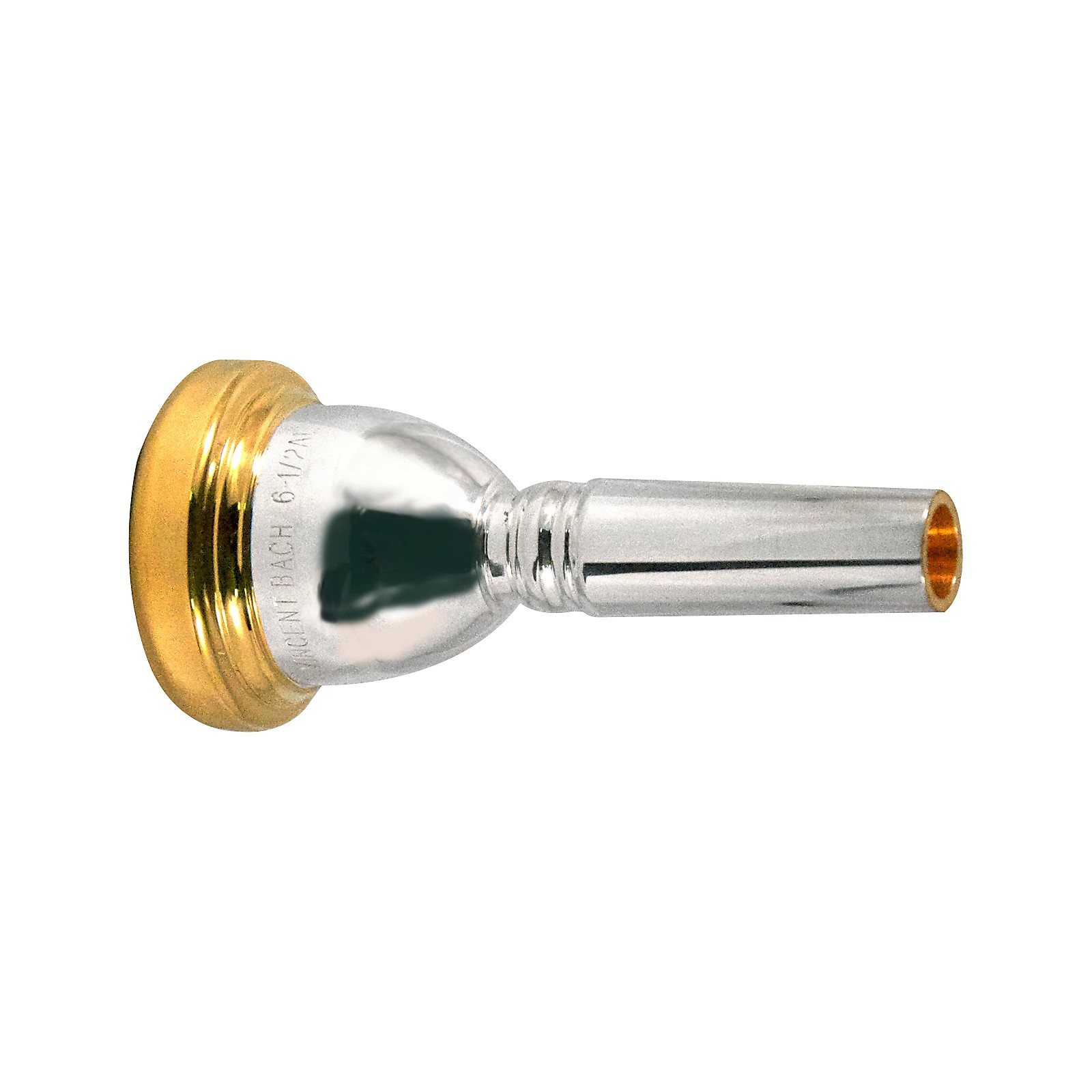 管楽器・吹奏楽器 Vincent Bach Trombone 7C Gold Rim Bach Gold Rim Series Small Shank Trombone Mouthpiece | Music