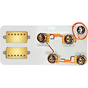 920d Custom Gold Roughneck Humbuckers & LP-JP Wiring Harness Combo Kit