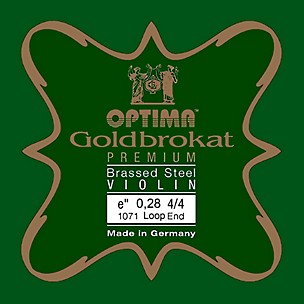 Optima Goldbrokat Premium Series Brassed Steel Violin E String