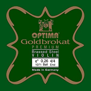 Optima Goldbrokat Premium Series Brassed Steel Violin E String