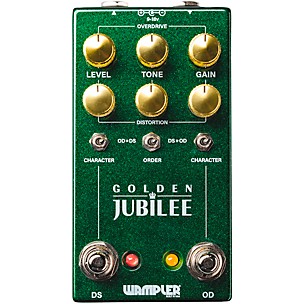 Wampler Golden Jubilee Dual-Channel Overdrive/Distortion Pedal -