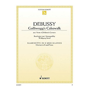 Schott Golliwogg's Cakewalk (from Children's Corner for Clarinet and Piano) Woodwind Solo Series Softcover