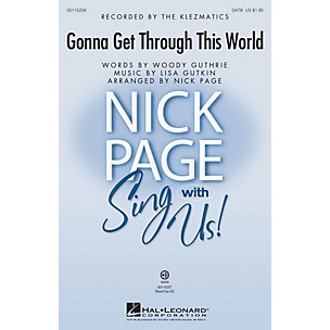 Hal Leonard Gonna Get Through This World SATB by Woody Guthrie arranged by Nick Page