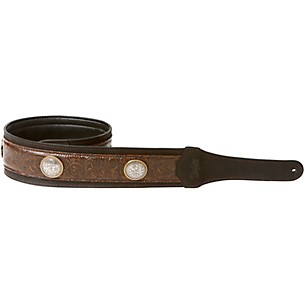 Taylor Grand Pacific Leather Strap, Nickel Conchos