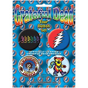 C&D Visionary Grateful Dead Button 4-Button Set