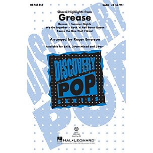 Hal Leonard Grease (Choral Highlights) 3-Part Mixed Arranged by Roger Emerson