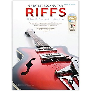 Alfred Greatest Rock Guitar Riffs Guitar TAB Book & Online Audio