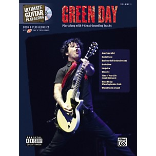 Alfred Green Day Ultimate Play-Along Guitar Tab Songbook with CD