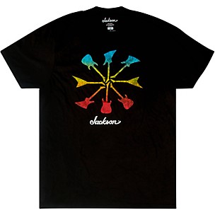 Jackson Guitar Shapes T-Shirt - Black