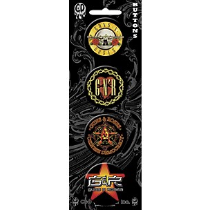 C&D Visionary Guns & Roses Button Set