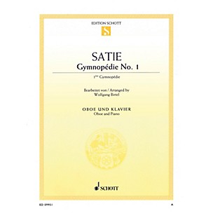 Schott Gymnopédie No 1 (Arranged for Oboe and Piano) Woodwind Series Book