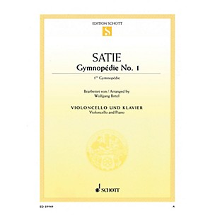Schott Gymnopédie No. 1 (Cello and Piano) String Series Softcover