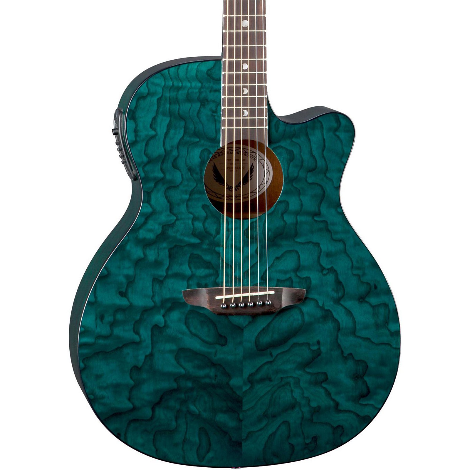 即発送 Luna guitar GYP E ASH DEANのハードケース付き Luna Gypsy Grand Concert Ash Acoustic-Electric Guitar Natural