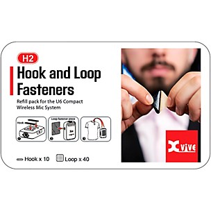 Xvive H2 Hook and Loop Fasteners for the U6 compact wireless Mic system