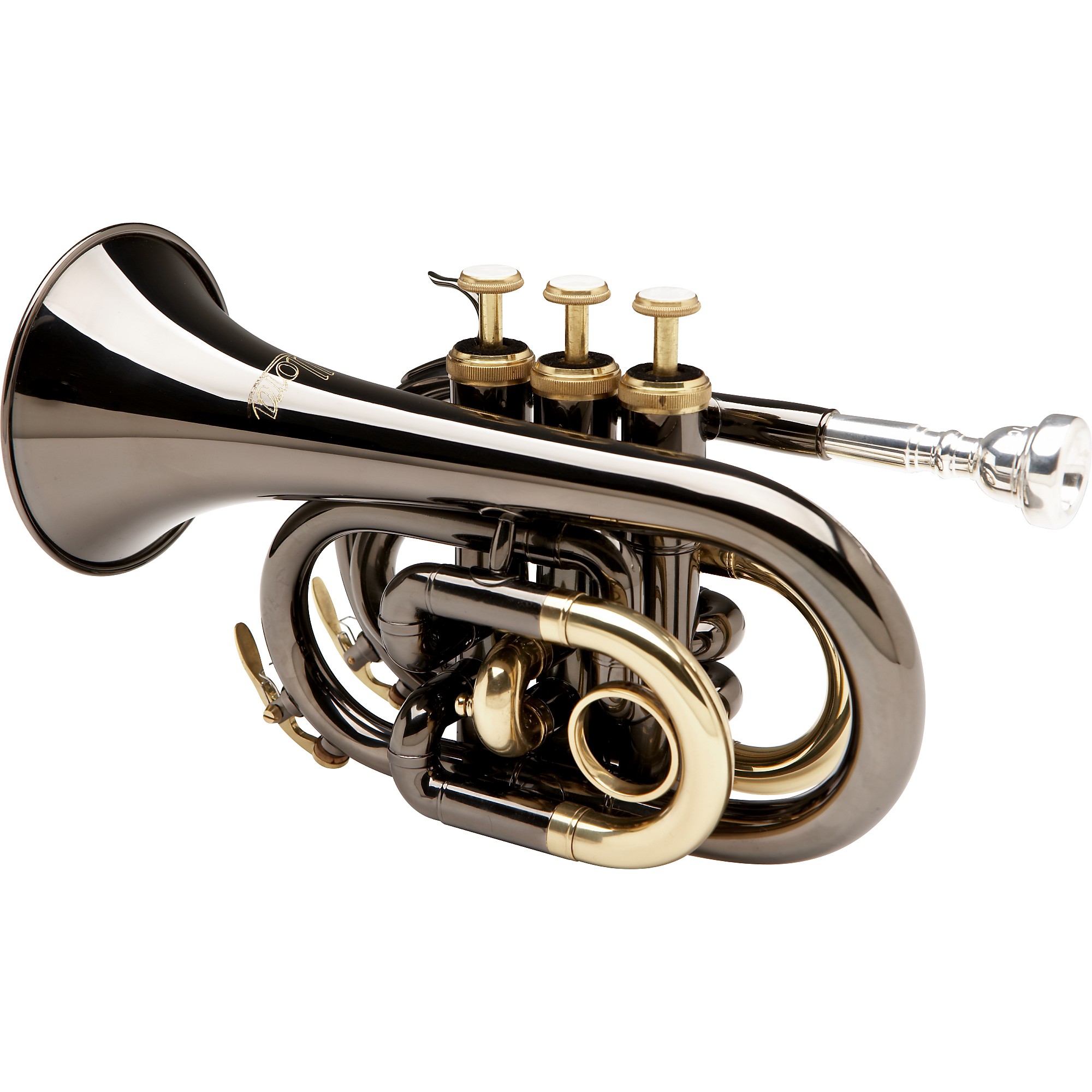 Allora MXPT-5801-BK Black Nickel Series Pocket Trumpet | Music & Arts