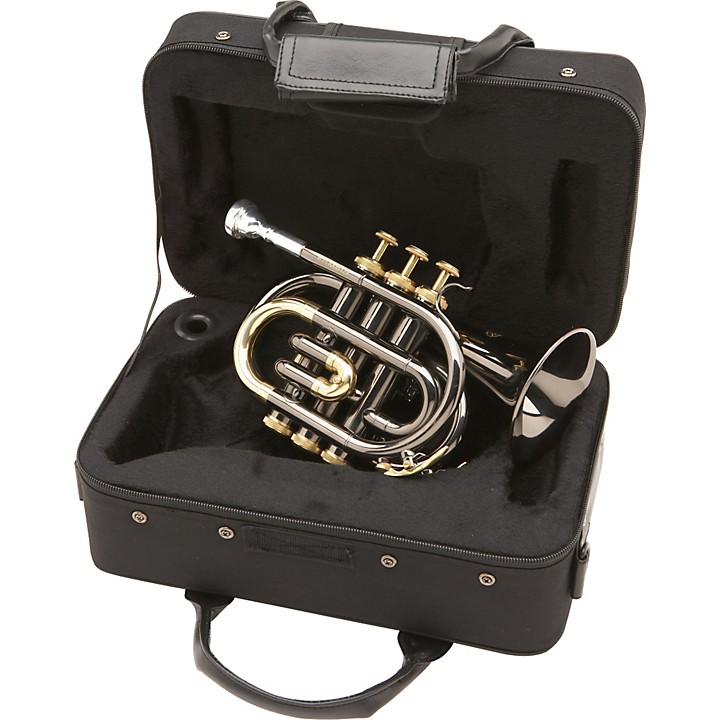 Allora MXPT-5801-BK Black Nickel Series Pocket Trumpet