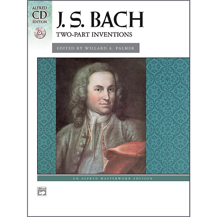 Alfred Alfred Bach Two-Part Inventions Intermediate / Late Intermediate  Book & CD Piano