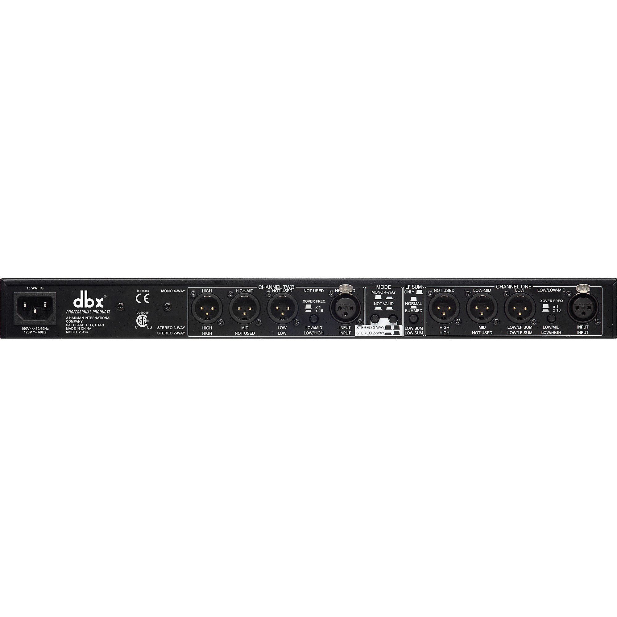 dbx 234xs Stereo 2/3 Way, Mono 4-Way Crossover | Music & Arts