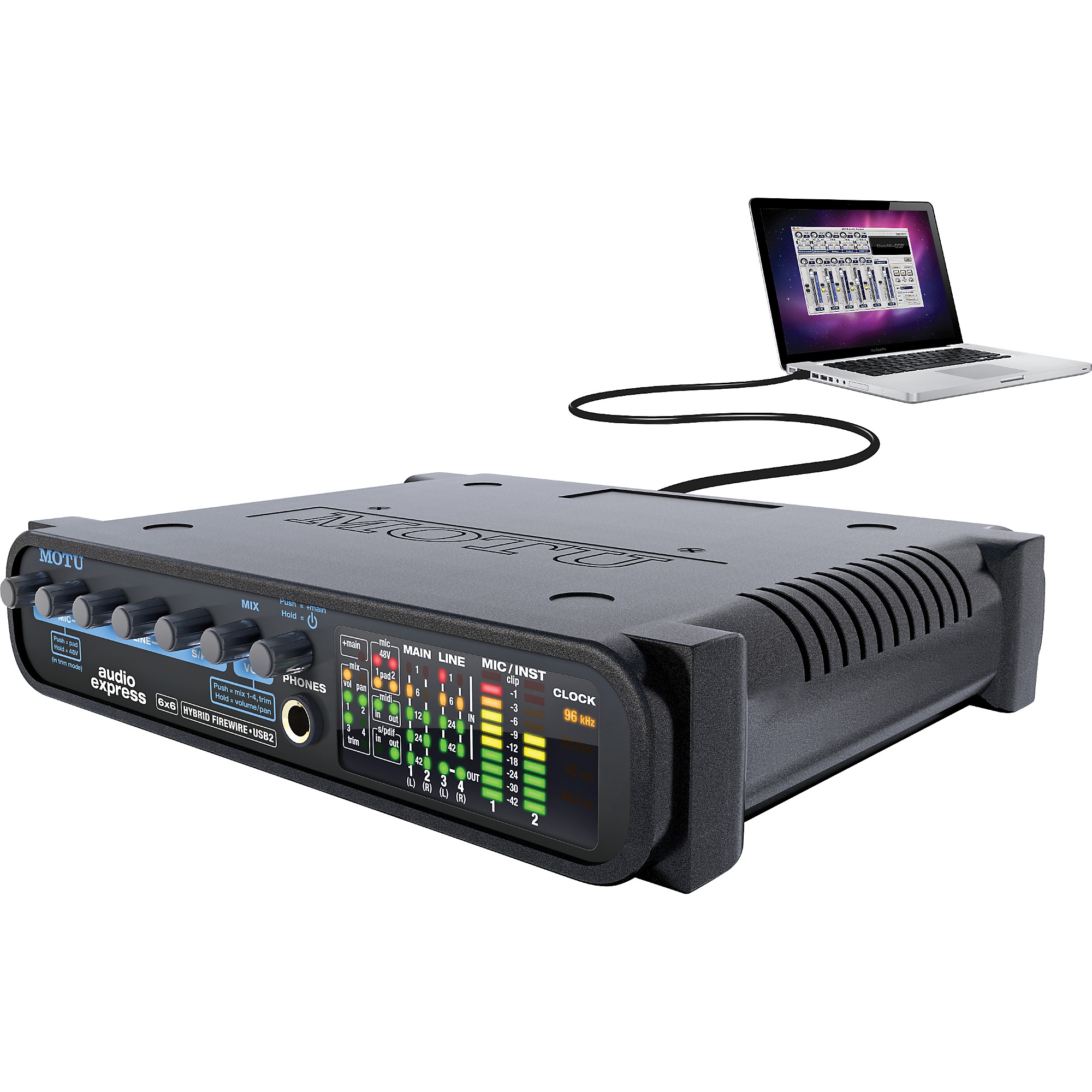 DTM・DAW MOTU audio express 6in 6out MOTU Audio Express 6 x 6 FireWire/USB 2.0 Audio Interface | Music