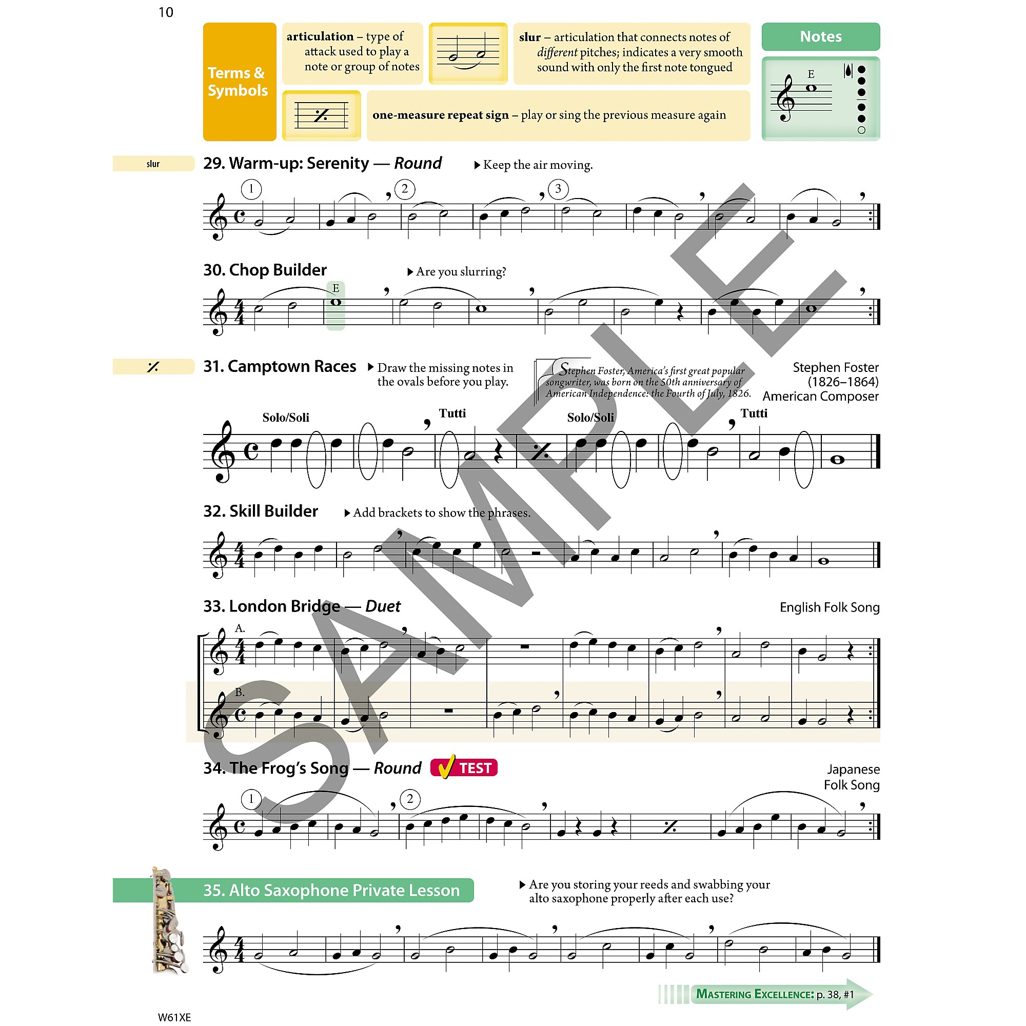 KJOS Tradition Of Excellence Book 1 for Alto Sax | Music & Arts