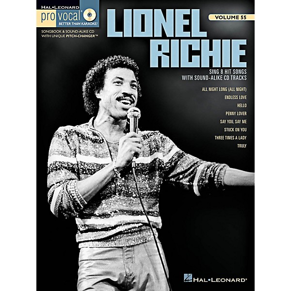 Hal Leonard Lionel Richie Pro Vocal Men S Edition Volume 55 Book Cd Music Arts