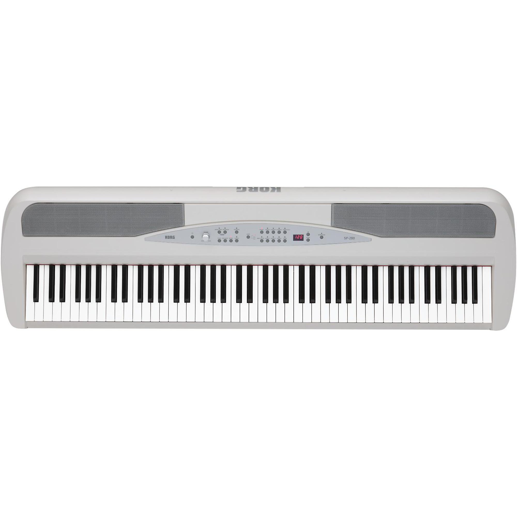 KORG SP-280-WH 電子ピアノ ホワイト 美品 88鍵盤 付属品多数 KORG SP-280 88-Key Digital Piano With Stand | Music & Arts