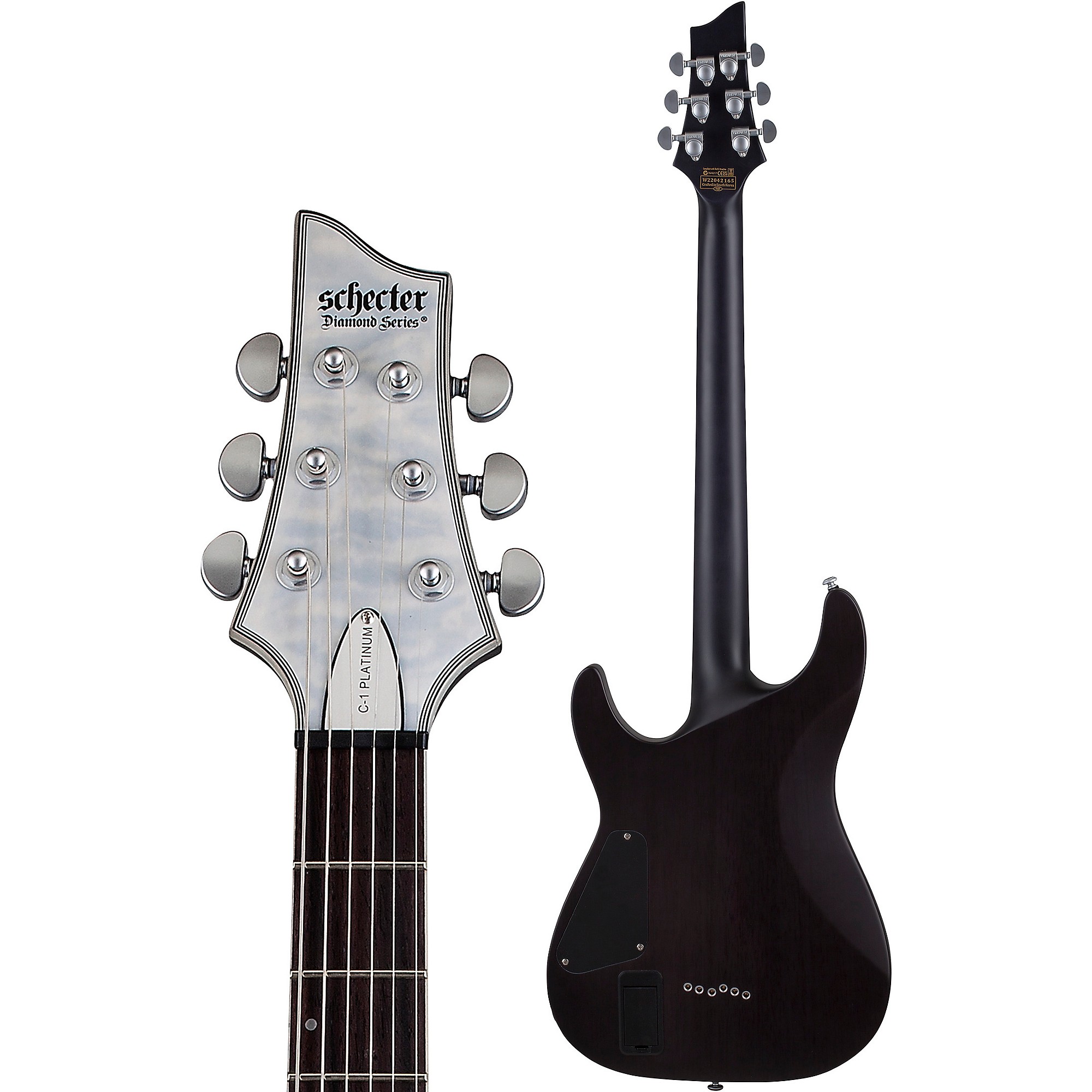 ★美品 希少生産完了品 Schecter C-1-PLATINUM Schecter C-1 Platinum Guitar Satin Transparent Midnight Blue