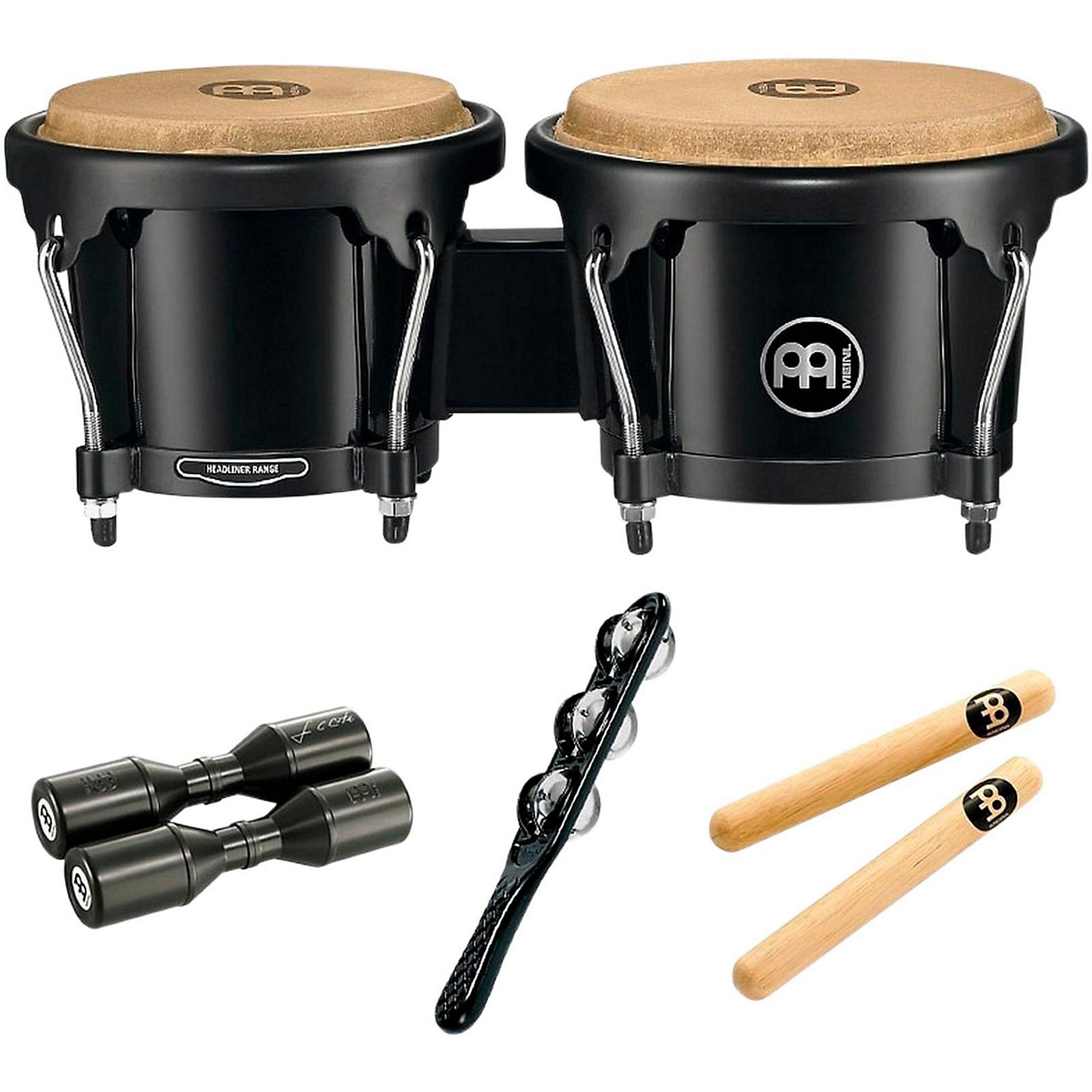Meinl HB50BK ボンゴ ブラック 6 1/2\" & 7 1/2\" Amazon | MEINL Percussion マイネル ボンゴ Journey Series