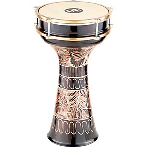 MEINL HE-215 Brass-Plated and Hand-Hammered Copper Darbuka