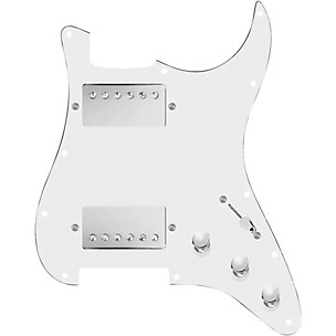 920D Custom HH Loaded Pickguard for Strat With Nickel Cool Kids Humbuckers and S5W-HH Wiring Harness