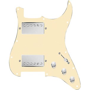 920d Custom HH Loaded Pickguard for Strat With Nickel Smoothie Humbuckers and S3W-HH Wiring Harness