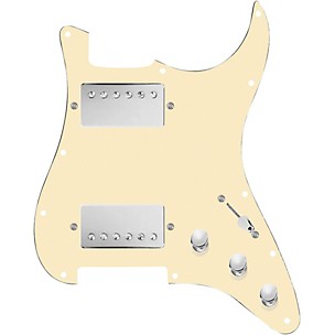 920d Custom HH Loaded Pickguard for Strat With Nickel Smoothie Humbuckers and S5W-HH Wiring Harness