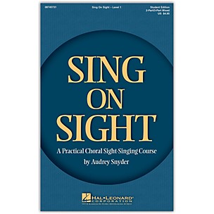 Hal Leonard HLP 08745731 SING ON SIGHT CHORAL SIGHT SINGING COURSE BOOK W/CD