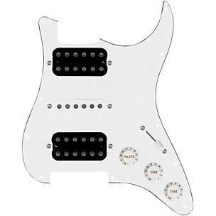 920d Custom HSH Loaded Pickguard for Stratocaster With Uncovered Smoothie Humbuckers, White Texas Vintage Pickups and S5W-HSH Wiring Harness