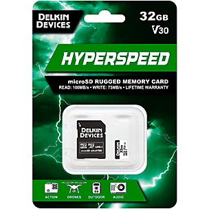 Delkin HYPERSPEED MicroSDHC Memory Card-32 V30