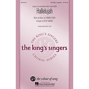 Hal Leonard Hallelujah SATTBB A Cappella by The King's Singers arranged by Philip Lawson