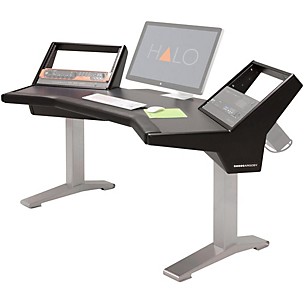 Argosy Halo Base Workstation Desk With Original Hautelink Pattern Desktop