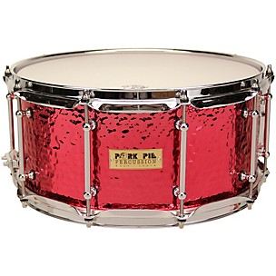 Pork Pie Hammered Brass Snare with Tube Lugs