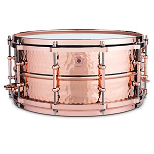 Ludwig Hammered CopperPhonic Snare Drum with Copper Hardware