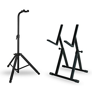 Musician's Gear Hanging Guitar Stand With Deluxe Amp Stand