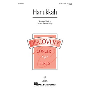 Hal Leonard Hanukkah (Discovery Level 2) 3 Part Treble composed by Suzanne Sherman Propp