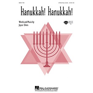 Hal Leonard Hanukkah! Hanukkah! 3 Part Any Combination composed by Joyce Eilers