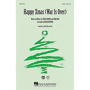 Hal Leonard Happy Xmas (War Is Over) SAB by Celine Dion Arranged by Mark Brymer