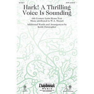 Daybreak Music Hark! A Thrilling Voice Is Sounding CHOIRTRAX CD Arranged by Keith Christopher