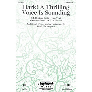 Daybreak Music Hark! A Thrilling Voice Is Sounding SATB arranged by Keith Christopher