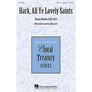 Hal Leonard Hark, All Ye Lovely Saints SSATB A Cappella composed by Thomas Weelkes