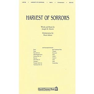 Shawnee Press Harvest of Sorrows Score & Parts composed by Joseph M. Martin