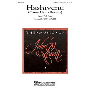 Hal Leonard Hashivenu (Cause Us to Return) 3 Part Any Combination arranged by John Leavitt